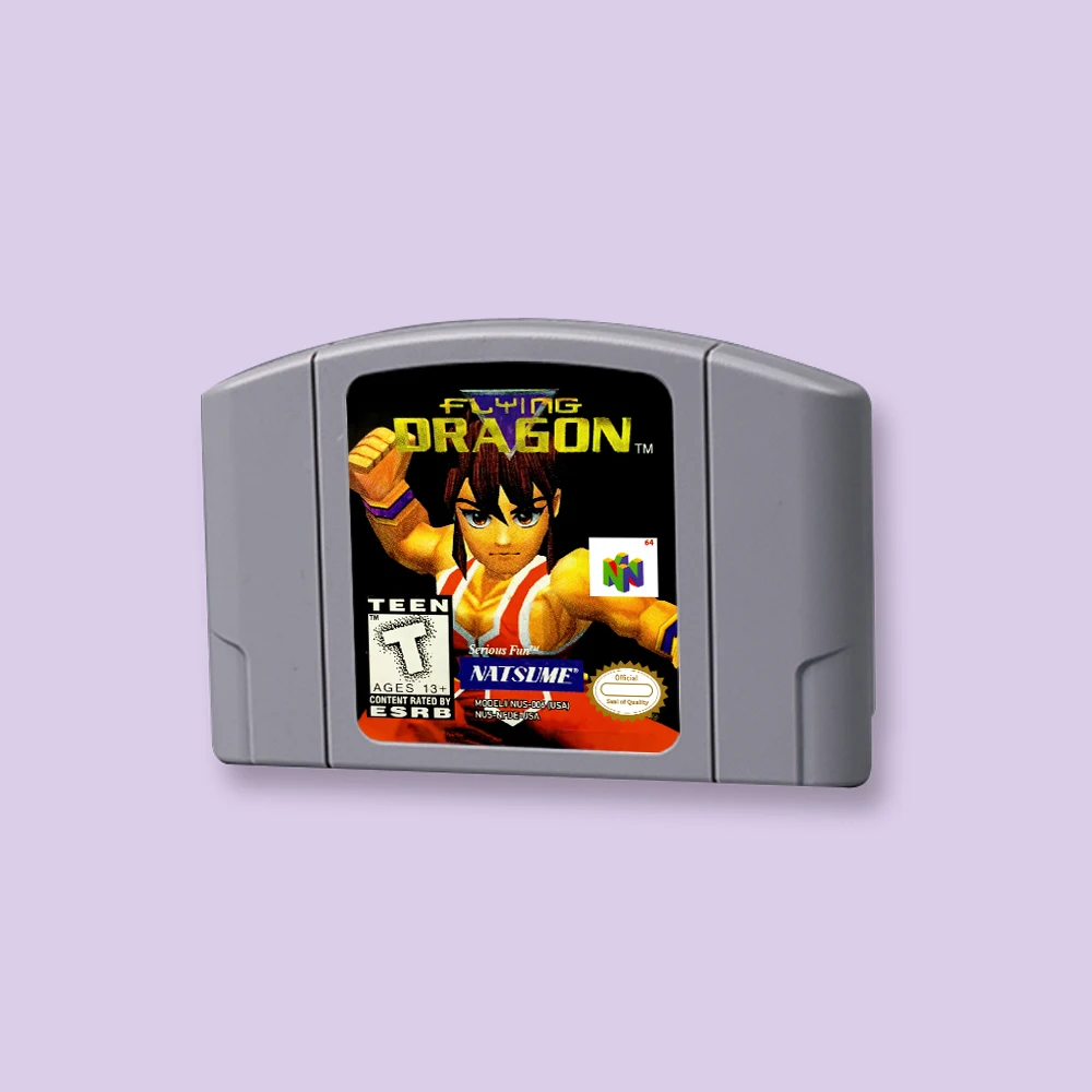 

for Flying Dragon 64bit game card for USA NTSC version N64 video game console English language