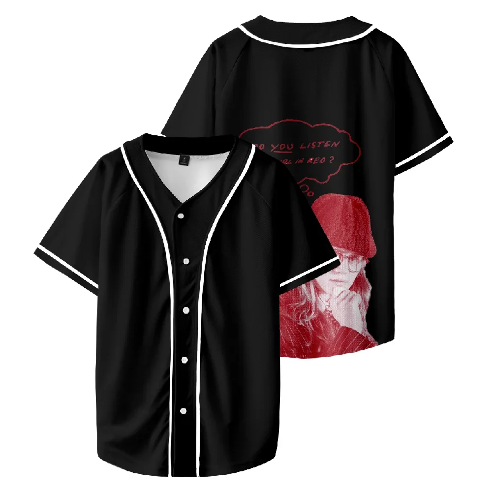 

Girl In Red Do You Listen Baseball Jersey Unisex Short Sleeve Tee Casual Streetwear Women Men Clothes