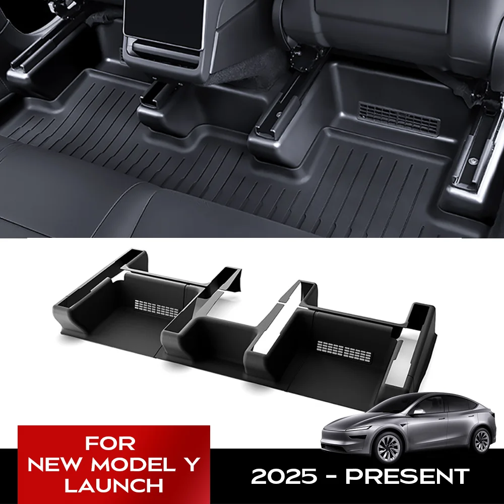 

TPE Underseat Protector Center Console Side For Tesla New Model Y Juniper 2025 Launch and 2nd Row Kick Cover Air Vent
