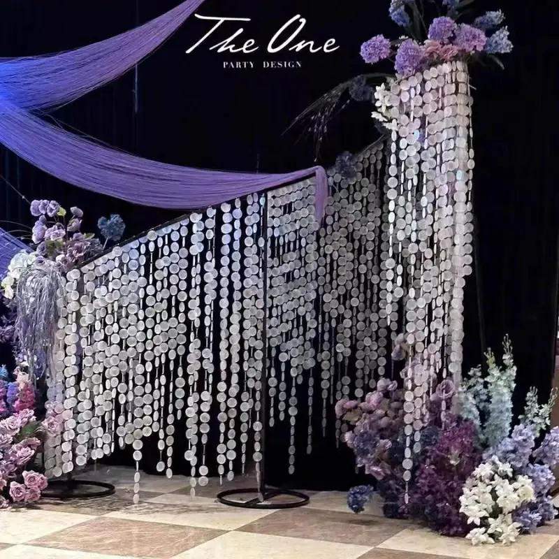 

Outdoor Wedding Backdrops Arch Decoration Artificial Flowers Lace curved Arches, Photography Background Frame Wall Backdrops