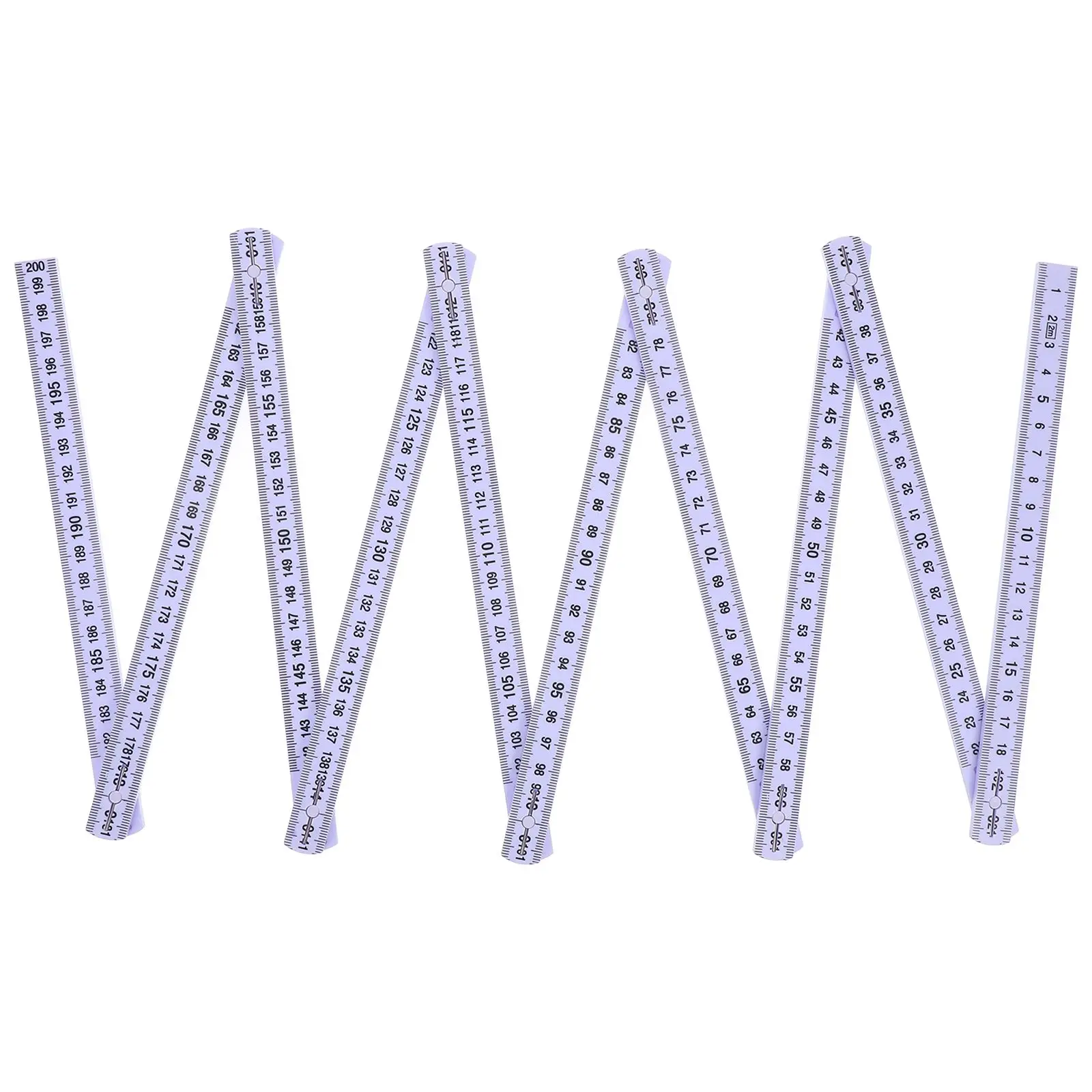 Plastic Folding Ruler Scale Portable Metric Measuring Tape Meter Stick Foldable Precise graduations cm Office