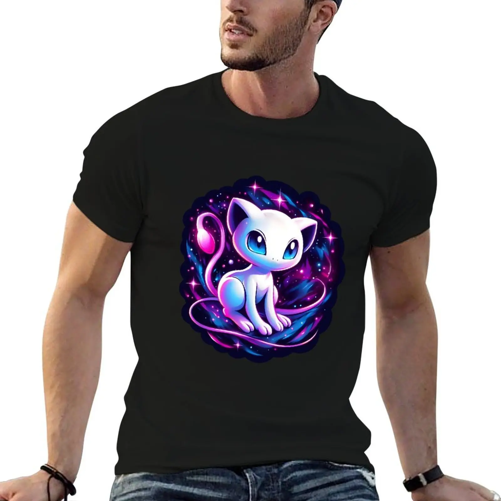 

Space Illution Cat T-Shirt man t shirts for men man t shirt graphic t shirt man luxury T-Shirt