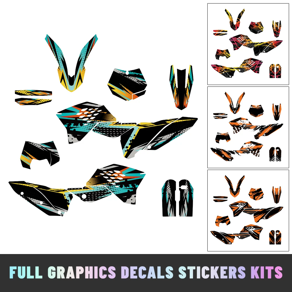 

Motorcycle Background Decoration Graphics Decals Stickers Kit Fit for SX SXF XC XCF 125 144 150 250 450 505 525 2008-2010