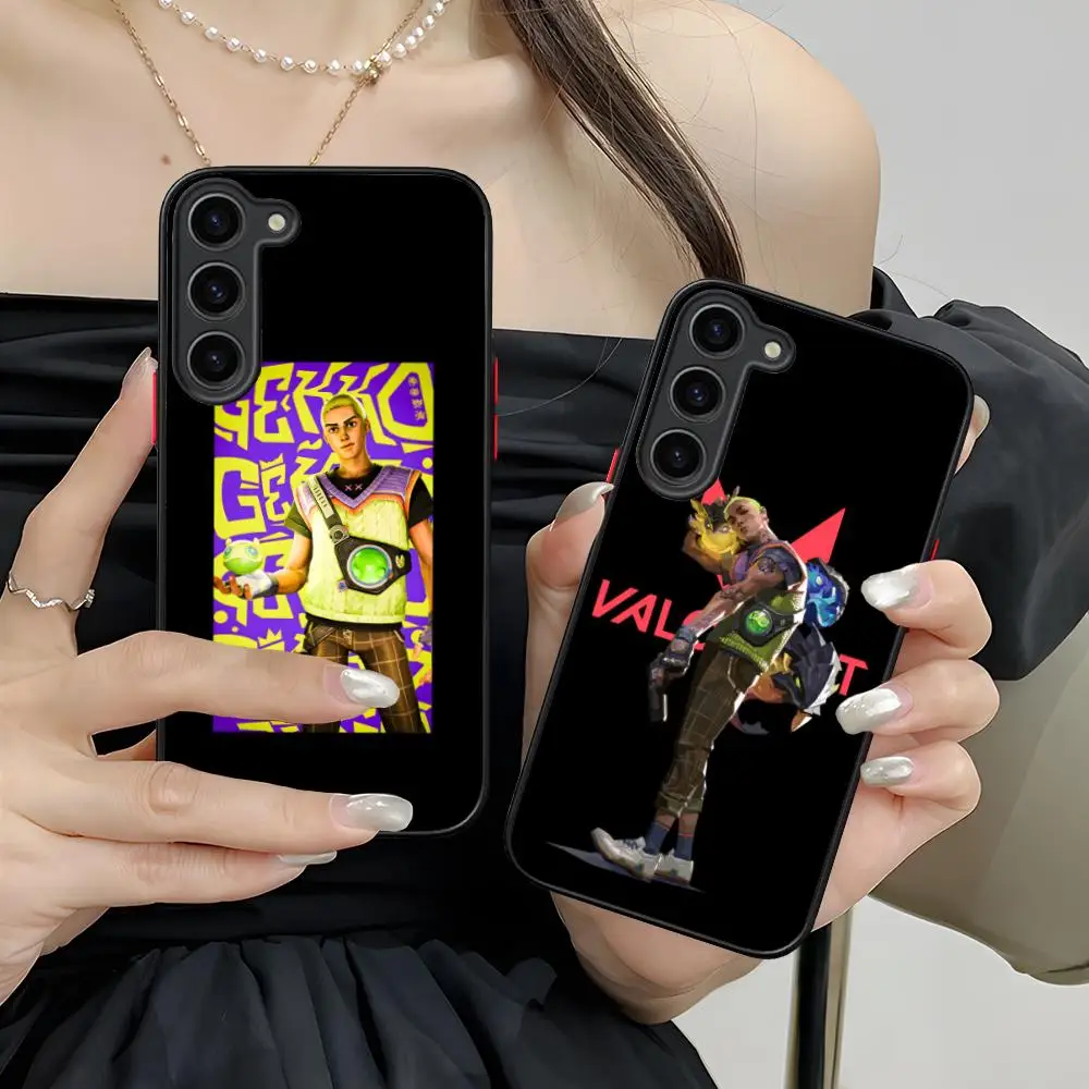 

Valorant Gekko Mobile Cell Phone Case for Samsung Galaxy S25 S24 S23 S22 S21 Plus FE Ultra Colour Silicone Protective Cellphones