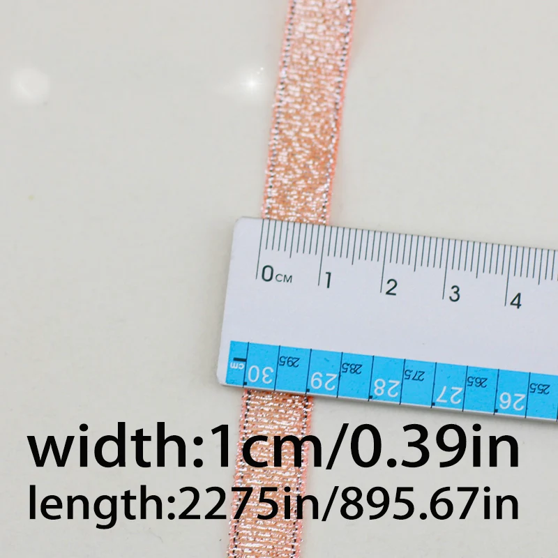 (25 yards/roll)3/8\'\'(10mm) Sky Blue Metallic Glitter Ribbon Colorful gift package ribbons wholesale
