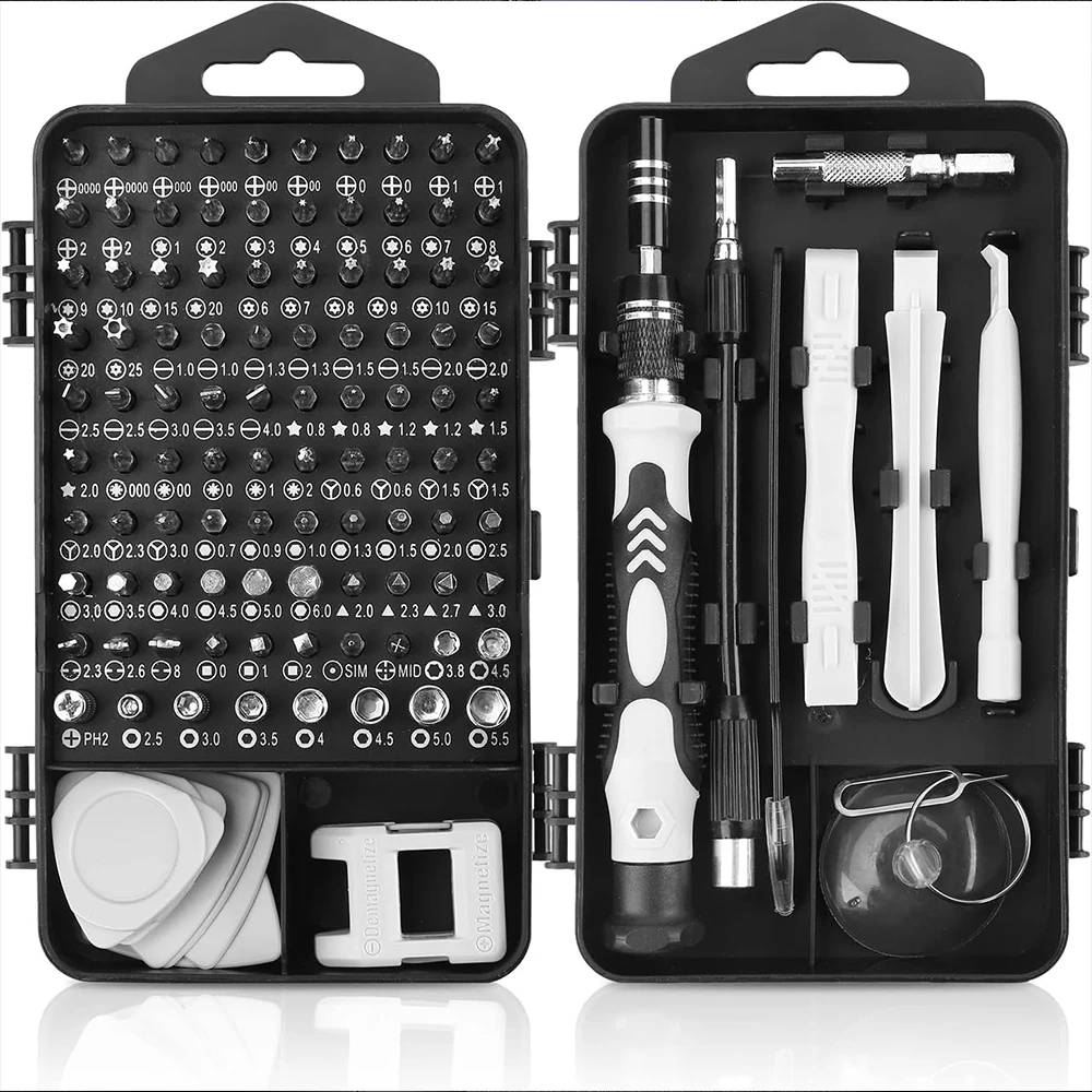 

116 Pcs Multifunction Electronics Tools Magnetic Mini Repair Precision Screwdriver Set Tool Kit Mobile Phone Computer Laptop