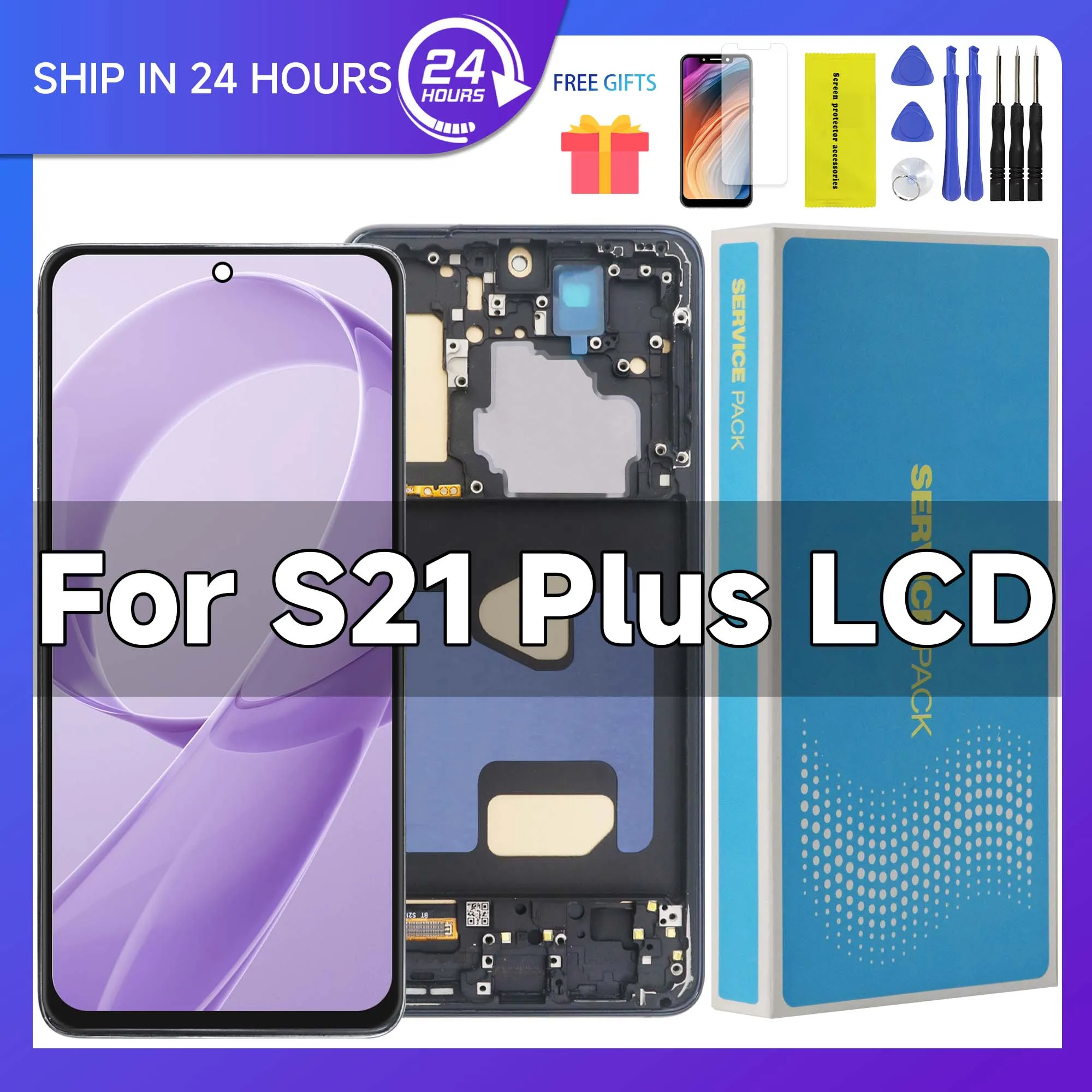 

Качество TFT для Samsung S21 Plus G996B G996B/DS ЖК-дисплей с цифровым преобразователем сенсорного экрана для Samsung S21 + 5G ЖК-дисплей