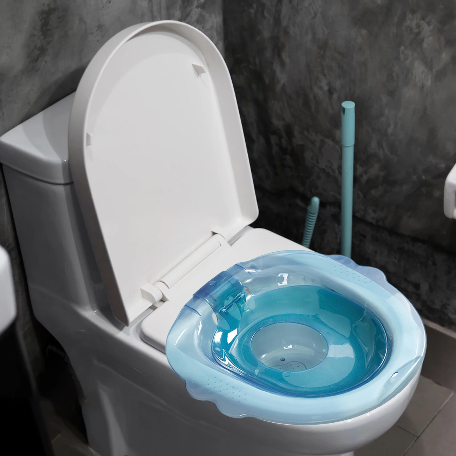 Universal Toilet Seat Sitz Bath Women Bidet Hip Bath Set with Drain Holes High Temperature