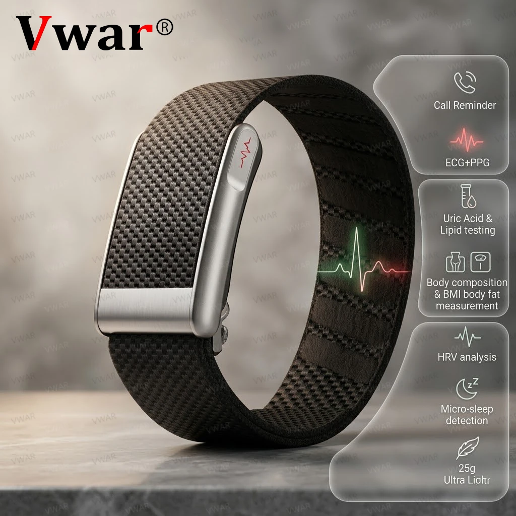 

Новый спортивный фитнес-трекер 2026: смарт-браслет с ЭКГ+ППГ, SpO2, измерением пульса и давления, водонепроницаемость 5ATM, умные часы-браслет