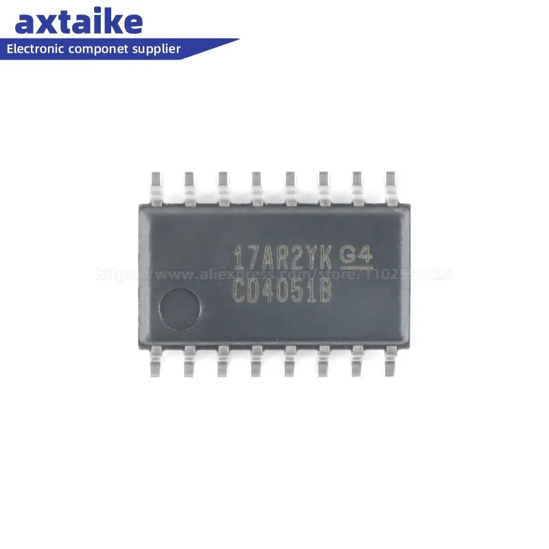 10PCS CD4051BNSR CD4051B CD4051 5.2MM SOIC-16 Multiplexer Switch ICs 8-Channel Analog SMD IC