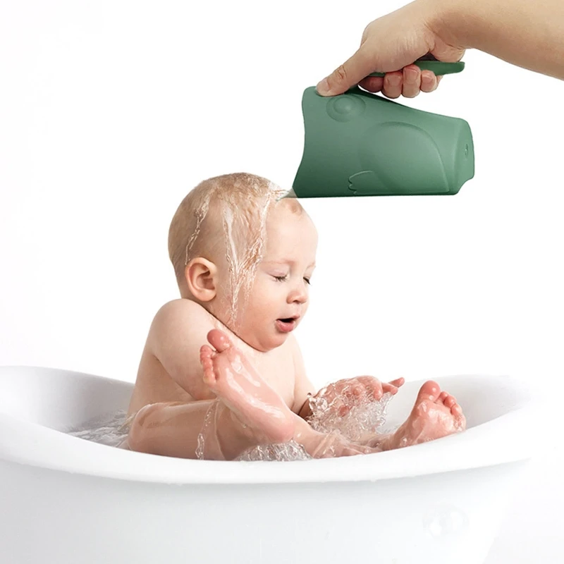 Gobelet bain mignon pour bébé, tasse douche, cuillère lavage cheveux, rinceur shampooing pour les tout-petits, forme cheville, enfant