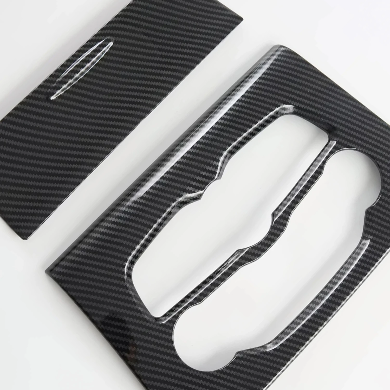 

For Chrysler 300 2015 2016 2017 2018 2019 Carbon Fiber Car Center Air Condition AC Switch Panel Cover Trim Interior Accessories