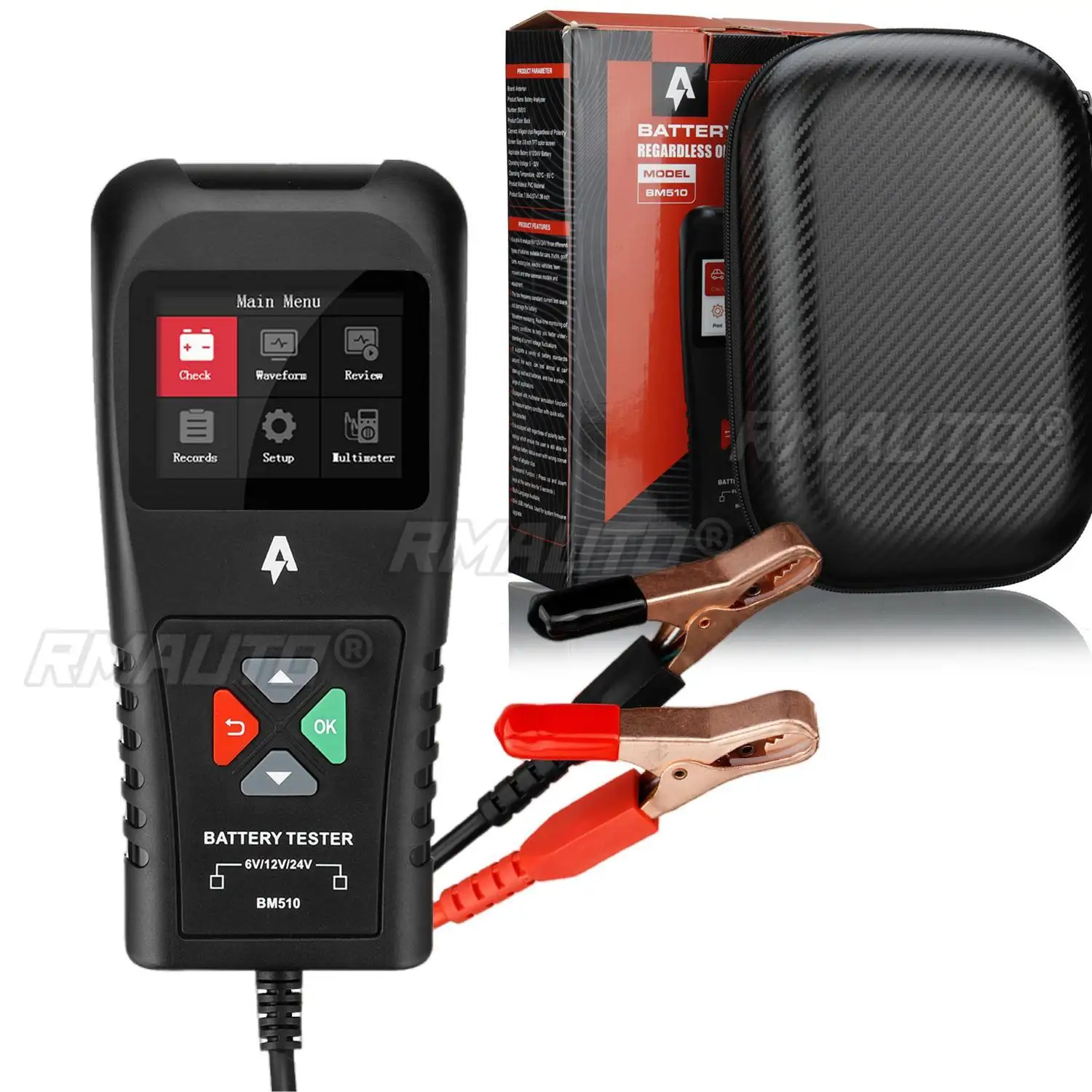

Andeman 6/12/24V Car Battery Tester Battery Load Tester Automotive Digital Auto Battery Analyzer Altern