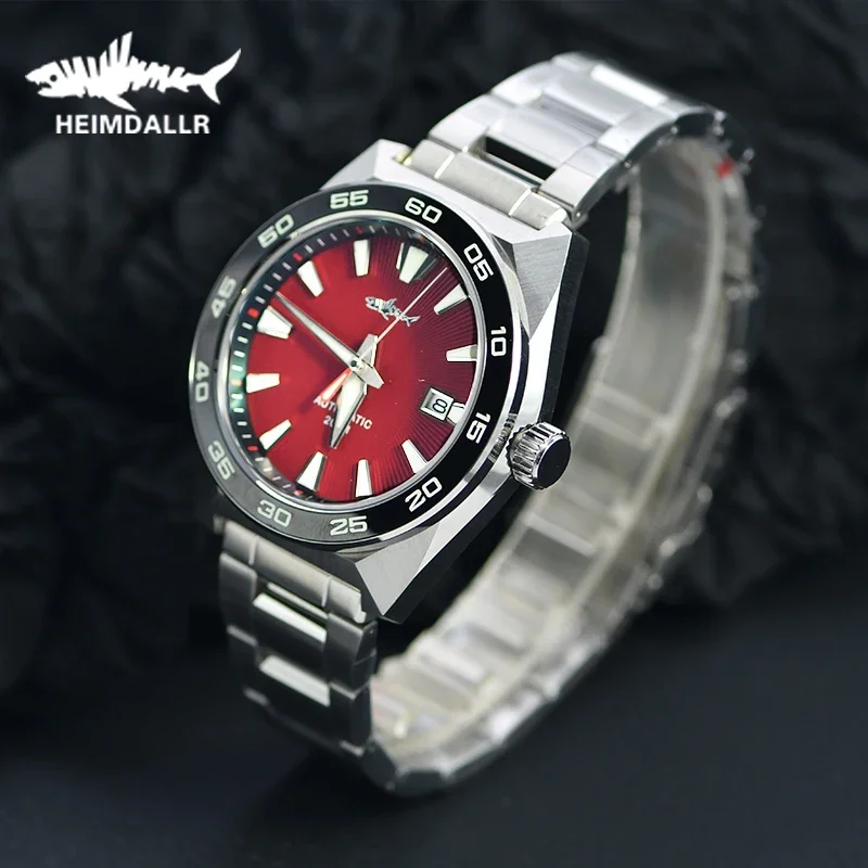 

HEIMDALLR Monster Мужские часы для дайвинга 200 м Водонепроницаемые спортивные часы C3 Светящиеся часы NH35 Механические часы с автоматическим механизмом Сапфир