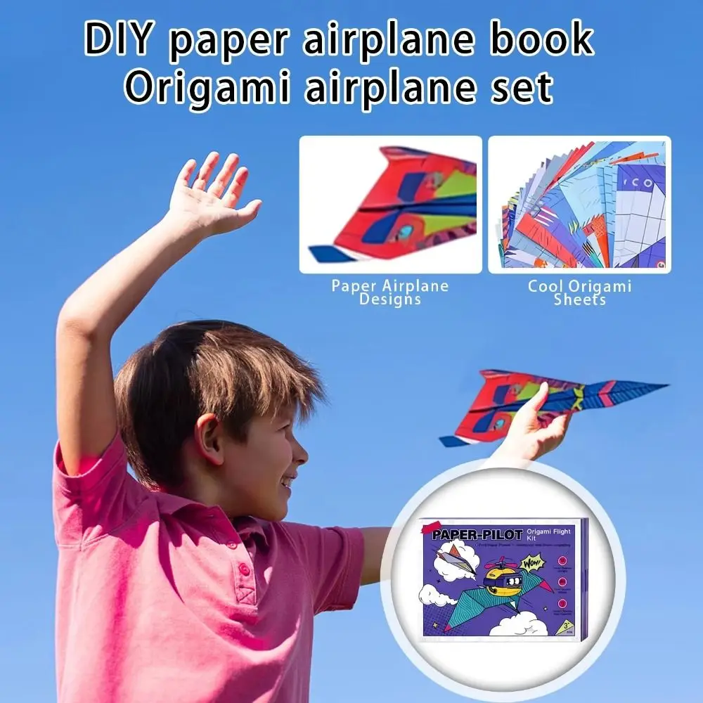 aviao-de-papel-artesanal-kit-de-origami-montessori-para-dobrar-avioes-arte-3d-educacional-brinquedo-versatil-de-aeronave-de-papel