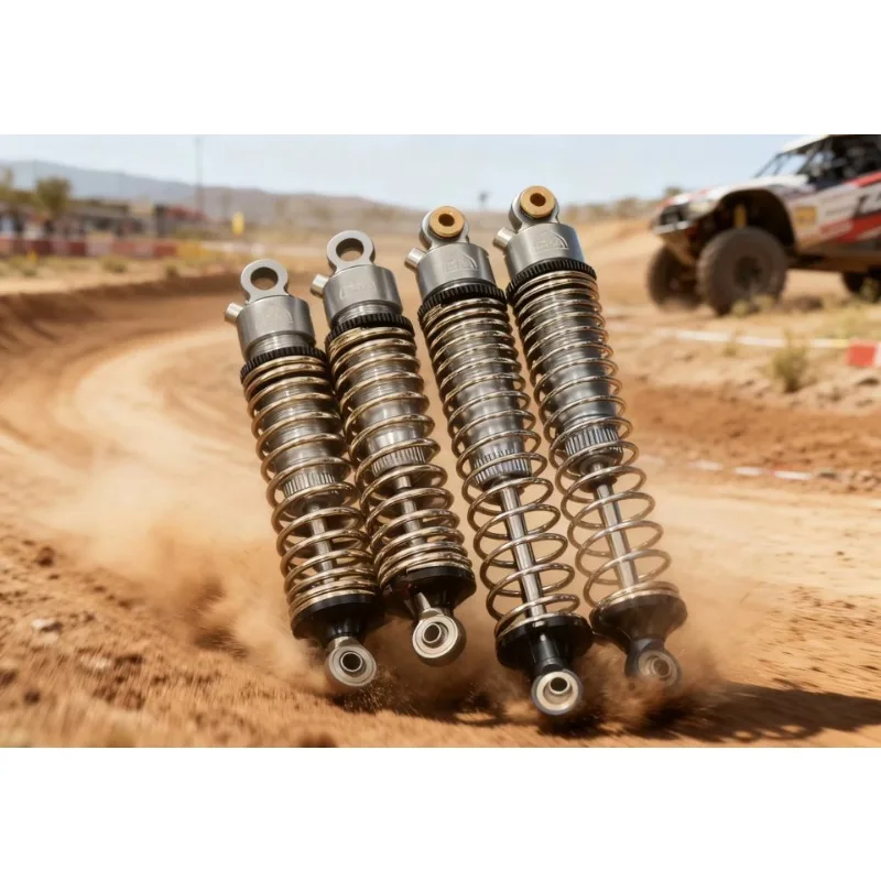 Metal Upgrade 8395s Shock Absorbers for KM 1/8 RC Truck RAM 1500 - Perfect Fit Replacement Accessories for RC Crawler Cars