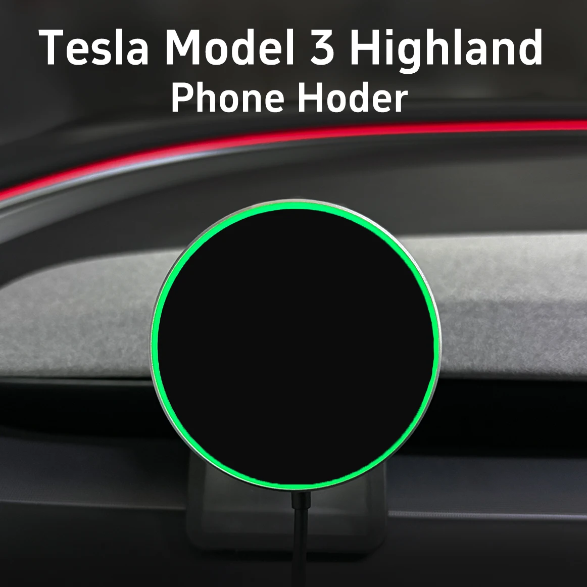 Uchwyt na telefon Tesli Model 3 Highland, uchwyt na telefon MagSafe, Model Tesli 3 akcesoria, pasuje do iPhone 15 Pro Max Plus 14 13 12
