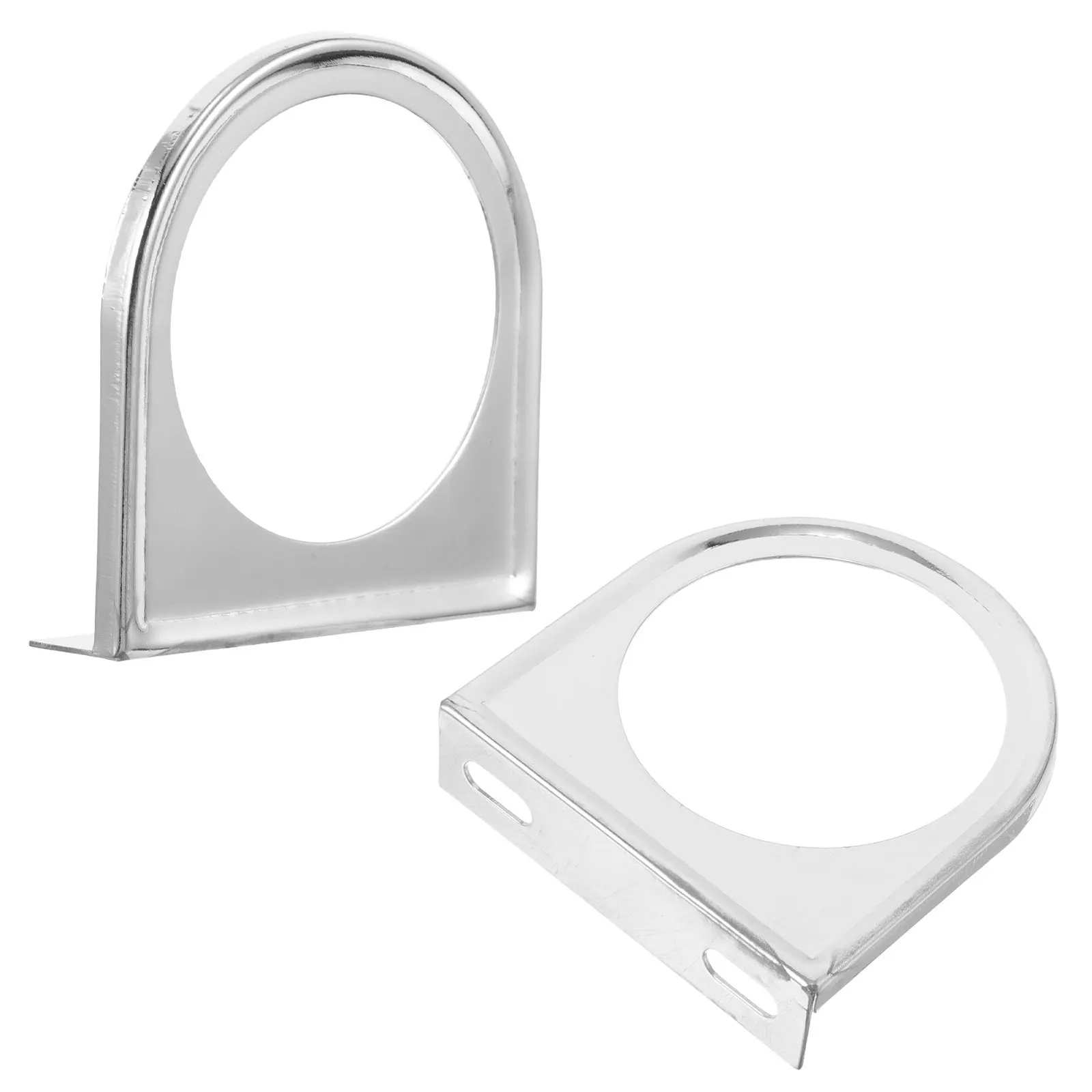 2Pcs Instrument Panel Pod Holder 52Mm Dash Gauge Bracket Car Meter Mount Single Hole Iron Build Auto Dashboard