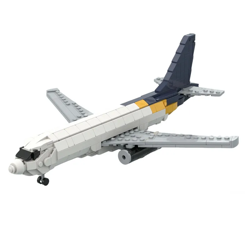 568 PCS Plane Bricks Boeing 737-200 Livery MOC Customize Modular Building Block Brick Design Simple DIY Boys Toy Birthday Gift