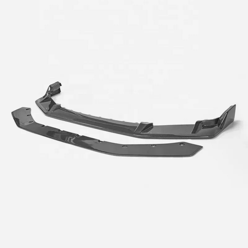 Carbon Lip For  Type R FK8 MK5 FK7 JS-S Type Real Carbon Fiber Front Bumper Lip 2 Pcs High Quality