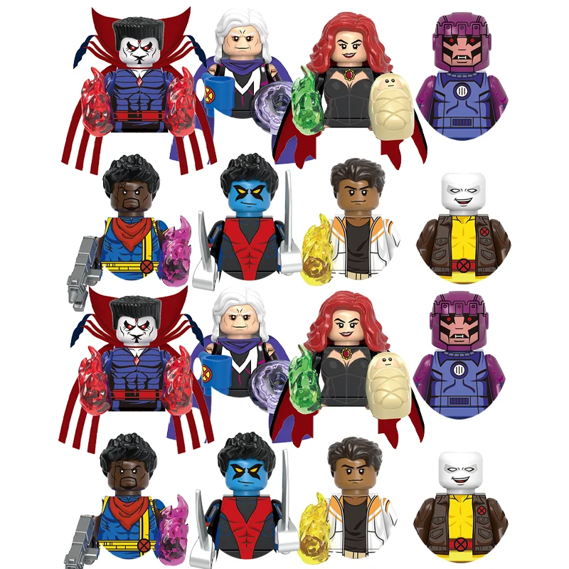 Mini Action Figures Building Blocks para Crianças, Lendas Marvel, Sentinela, Presentes Brinquedos, Tijolos Novos, GH0529-GH0536, 2024