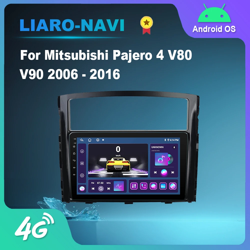 

for Mitsubishi Pajero 4 V80 V90 2006 - 2016 Android Auto Car Video Multimedia Player Bluetooth HD Touch Screen GPS Navigation