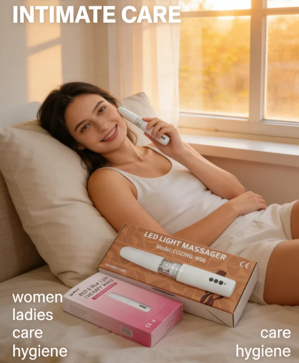 

COZING-W06 LED Light Therapy Device Red Blue Near Infrared Portable Wellness Tool Fast Type-C Charging Women's Personal Care