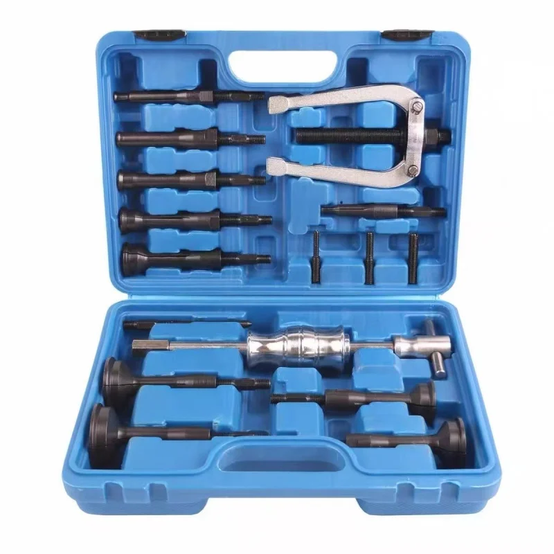 16Pcs Blind Hole Collet Bearing Race And Seal Puller Extractor Kit Blind Hole Bearing Puller Set Slide Hammer Removal Tool