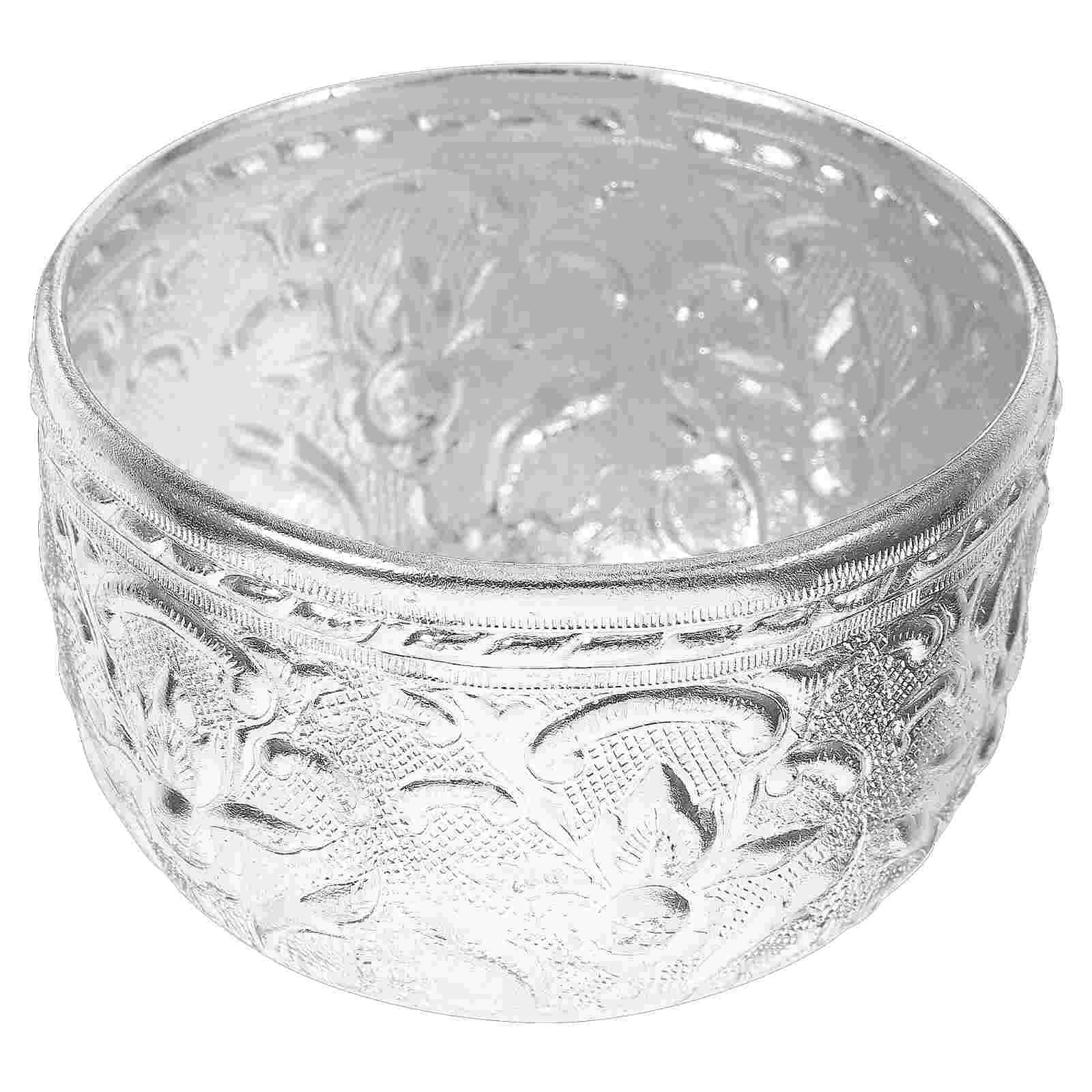 

Decorative Tray Thai Bowl Essential Oil Traditional Design Containers Silver Tin