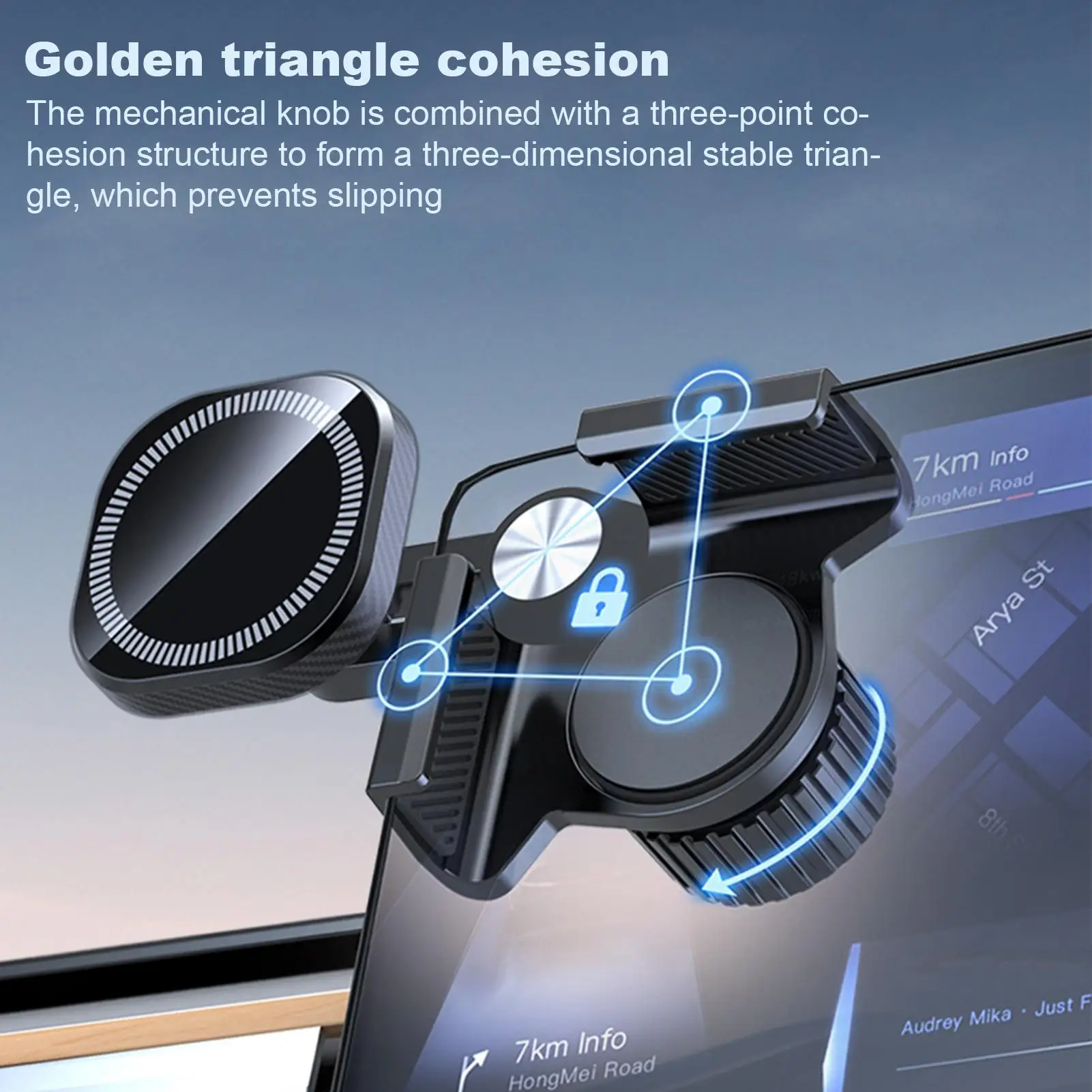 

Новый энергетический держатель для мобильного телефона, магнитный автомобильный экран, держатель для мобильного телефона, вращение на 360 градусов, поддержка экрана для женщин и мужчин