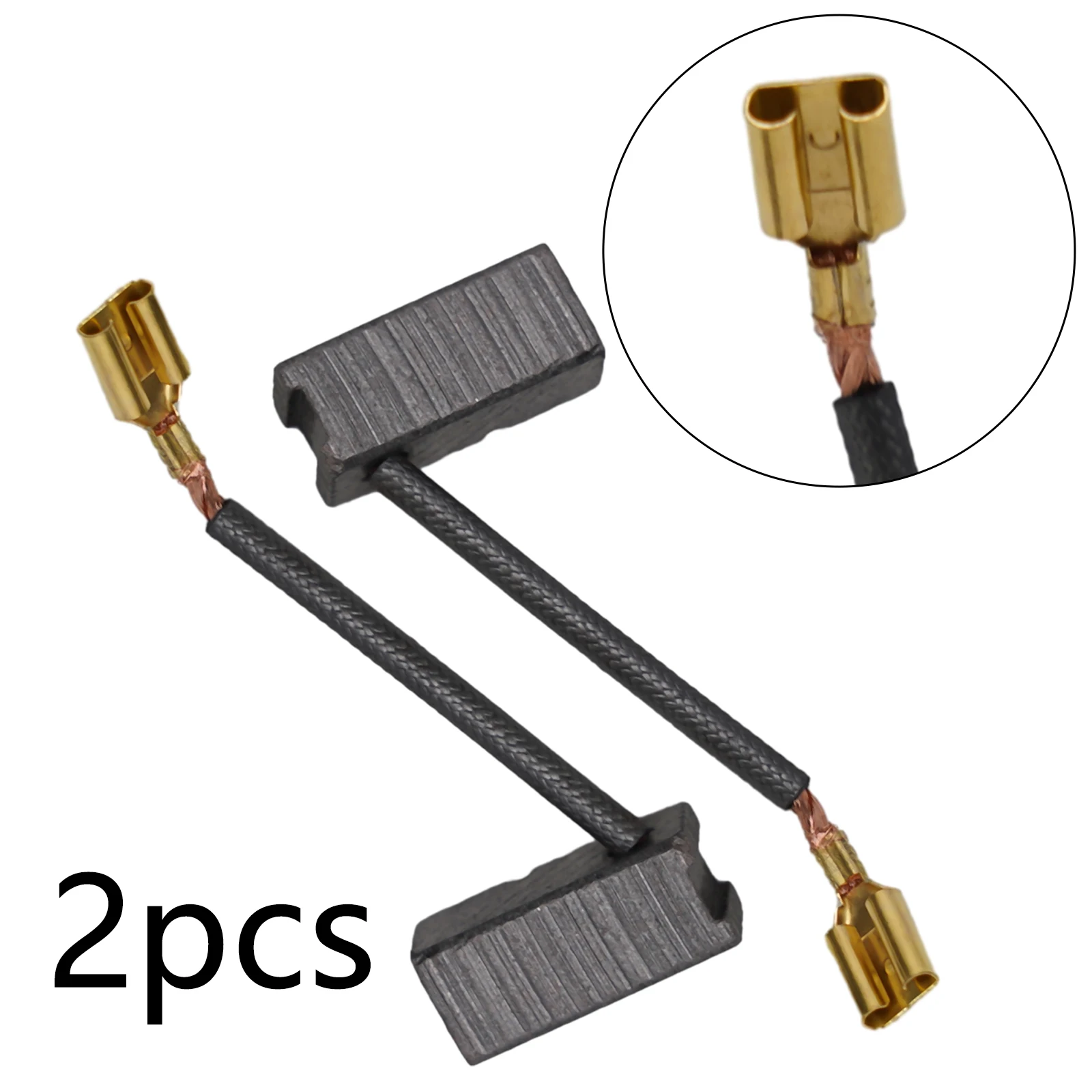 

2pcs 7 X 8 X 18 Mm Carbon Brushes With Wire And Brush Springs For Cordless Hammer Drill GBH 36 V-LI /GBH 36 VF-LI /11536 VSR