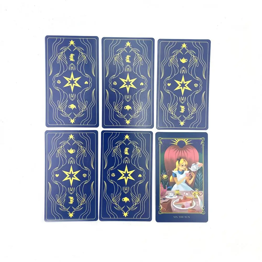 Alice Tarot Decks 78 Cards For Beginners Fortune Telling Tarot Card Deck Table Board Game Supplies Party Favors English Language