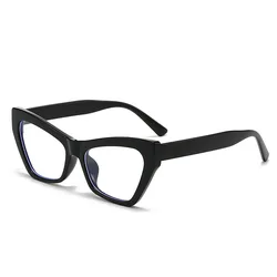 New Computer Glasses Frame Women Men Anti Blue Light Cat Eye Eyewear Blocking Glasses Polygon Optical Spectacle Eyeglasses 