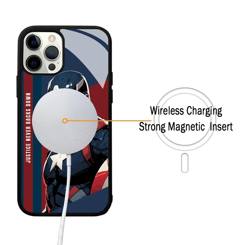 M-Marvel Heroes Phone Case For IPhone 15 14 13 Pro Max 11 12 Mini Alex Mirror For Magsafe Wireless Charging Cover