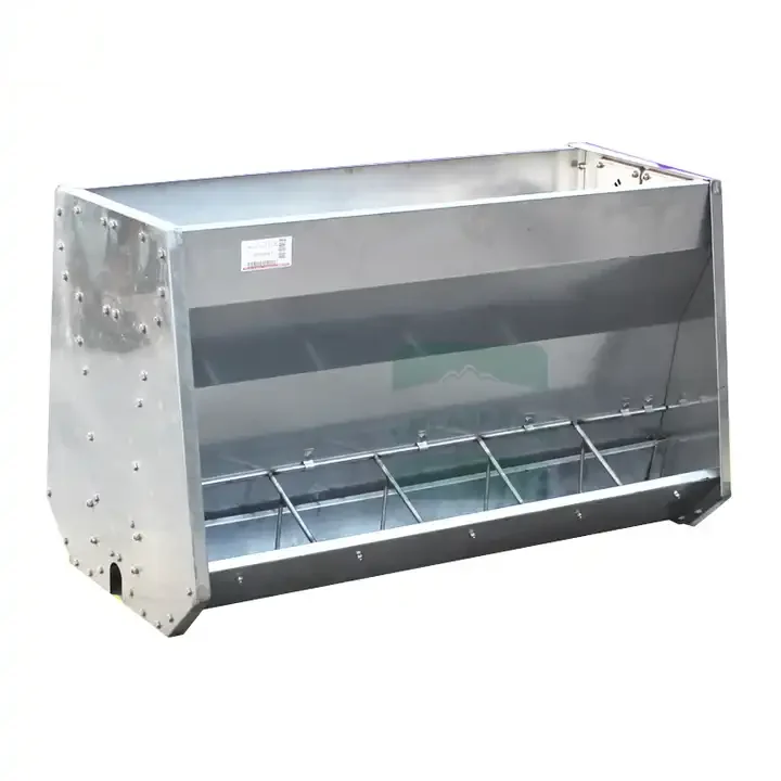 

New Automatic Stainless steel Pig Feed Trough Double Side and Single Side Pig Feeder for Farms