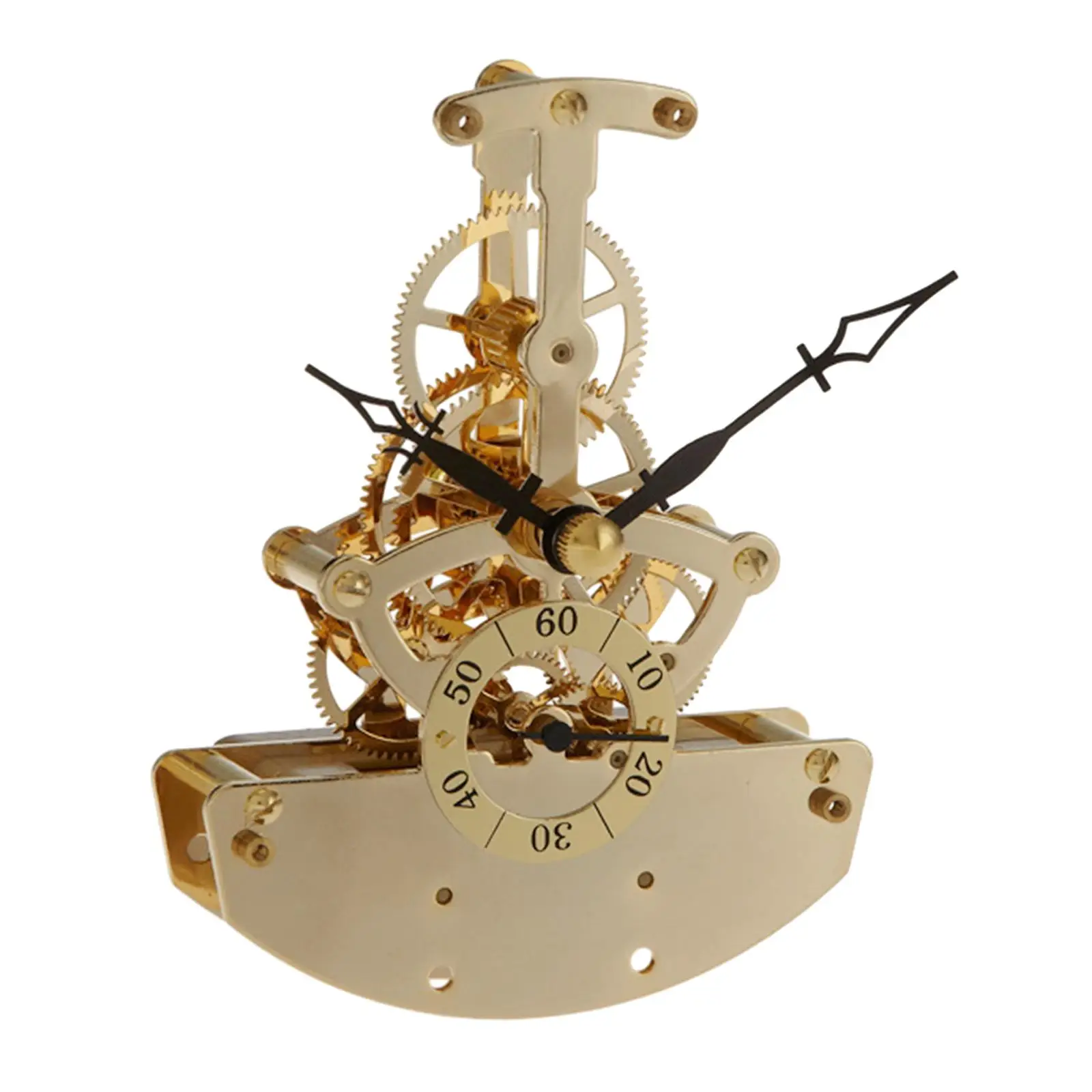 

Clock Movement Ornament Unique Table Clock Gear Clock Creative Rolling Gear Clock for Living Room Bedroom Home Study Decoration