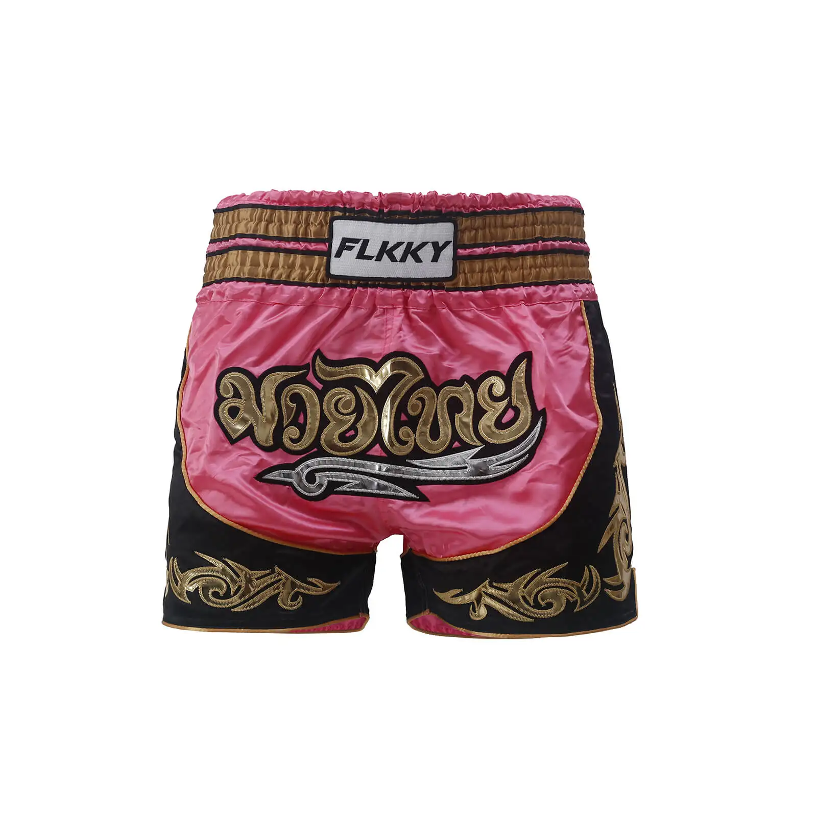 

FLKKY Muay Thai Shorts Boxing Embroidered Style Shorts for Kids and Adults Martial Arts Clothing