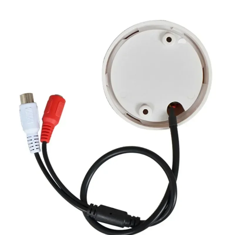 Mini microfone cctv vigilância de segurança monitor de áudio microfone captador de som para ahd dvr câmera ip pré-amplificador embutido voz com fio