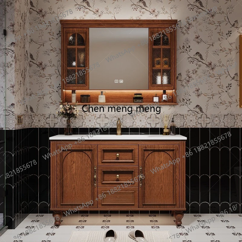 

American Bathroom Cabinets Mid-century Combination Bathroom Cabinets Floor-to-ceiling Red Home Furniture In Particolare