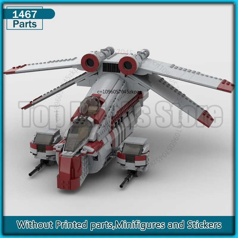 

Space Movie Assault Transport MOC Building Block Transportion Starfigter Display Technology Bricks Assembly Present Toys Gifts