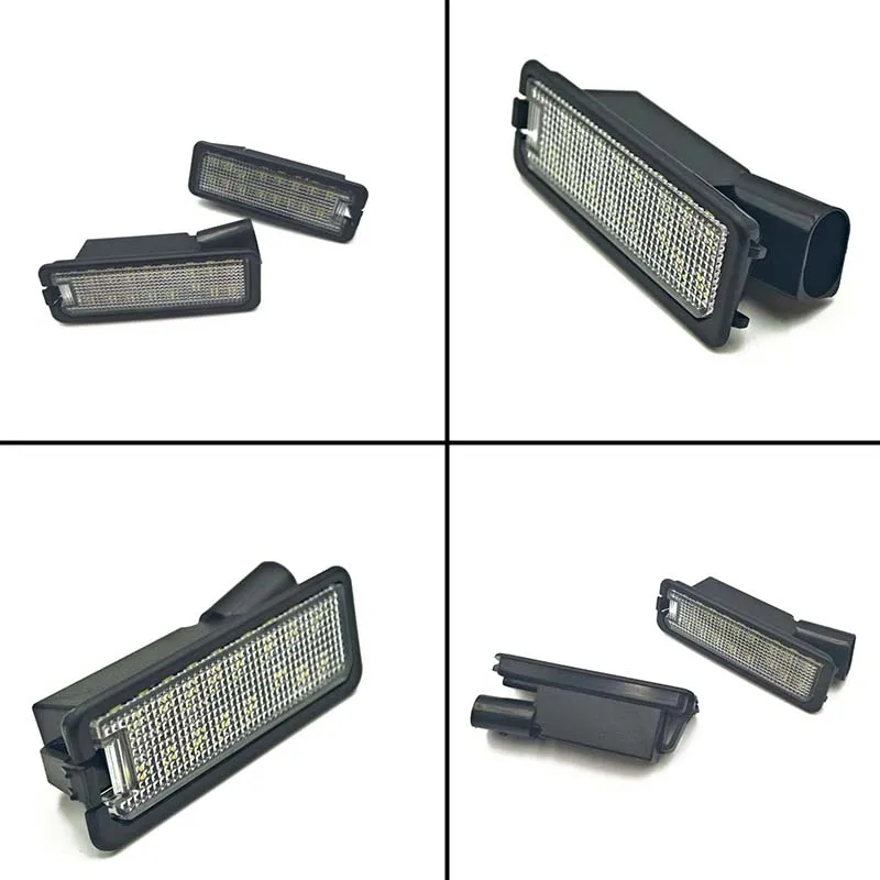 2 قطعة 12 فولت LED الخلفية رقم السيارة لوحة ترخيص ضوء علامة ضوء مصباح لشركة فولكس فاجن GTI جولف 4 5 6 7 MK4 MK5 MK6 MK7 B7 CC شيروكو P2N8 #2