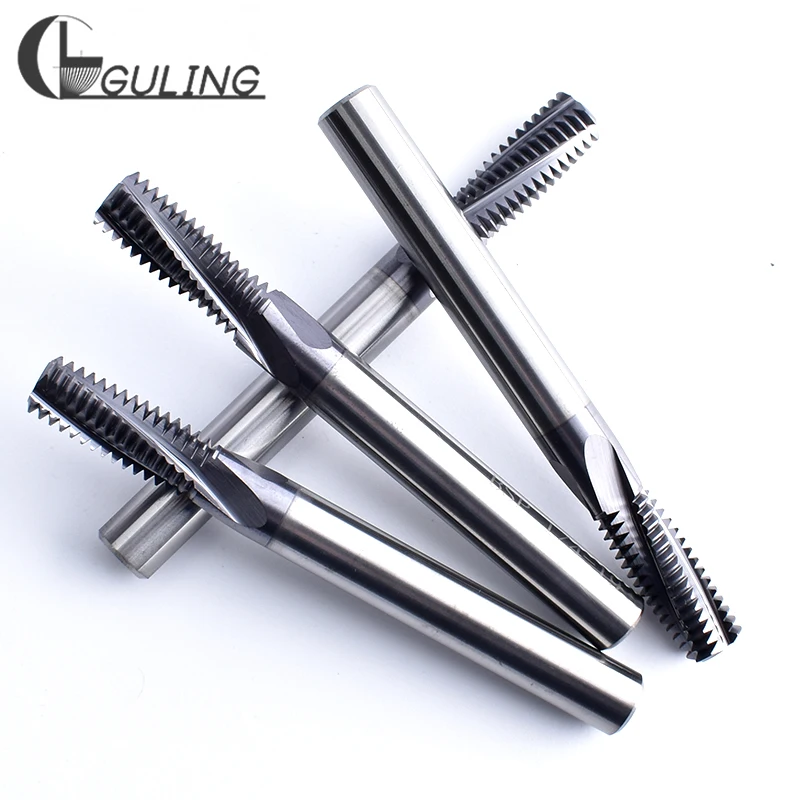 CNC 55 Degree Tungsten Steel BSP (G) Straight Pipe Thread Milling Cutter 1/16 1/8 1/4 3/8 1/2 3/4 - 28 19 14 mill cutters 1\