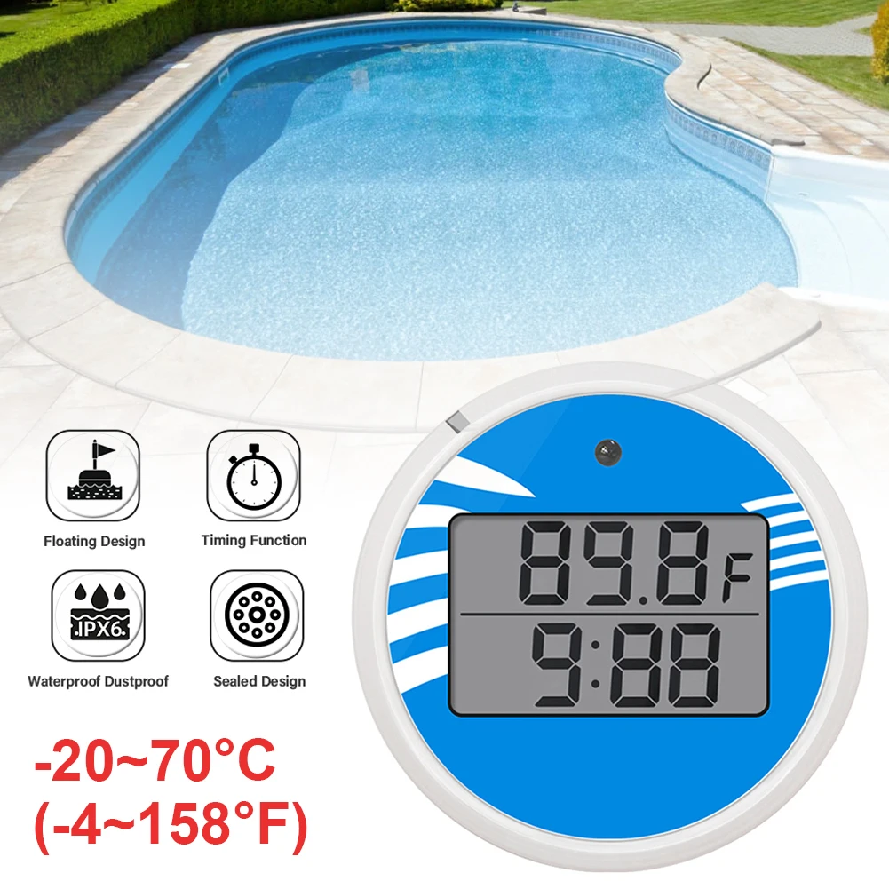 Water Thermometers For Ice Bath Waterproof Floating Thermometers Bath Pool Thermometers Digital Water Thermometers With Timer