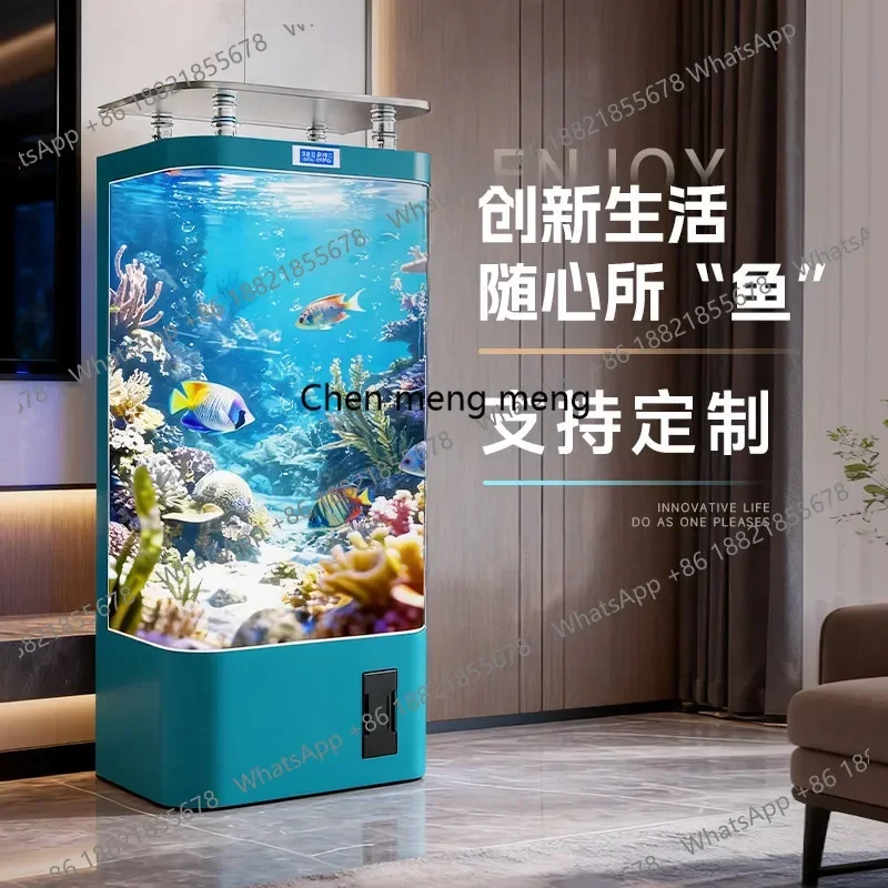 

D1822025 new smart goldfish tank household medium-sized vertical filter integrated ecological glass