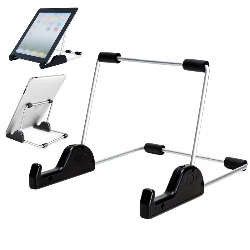 Adjustable Foldable Book Stand Metal Reading Holder Portable Desktop Cookbook Sheet Music Tablet Display Support Kitchen Recipe