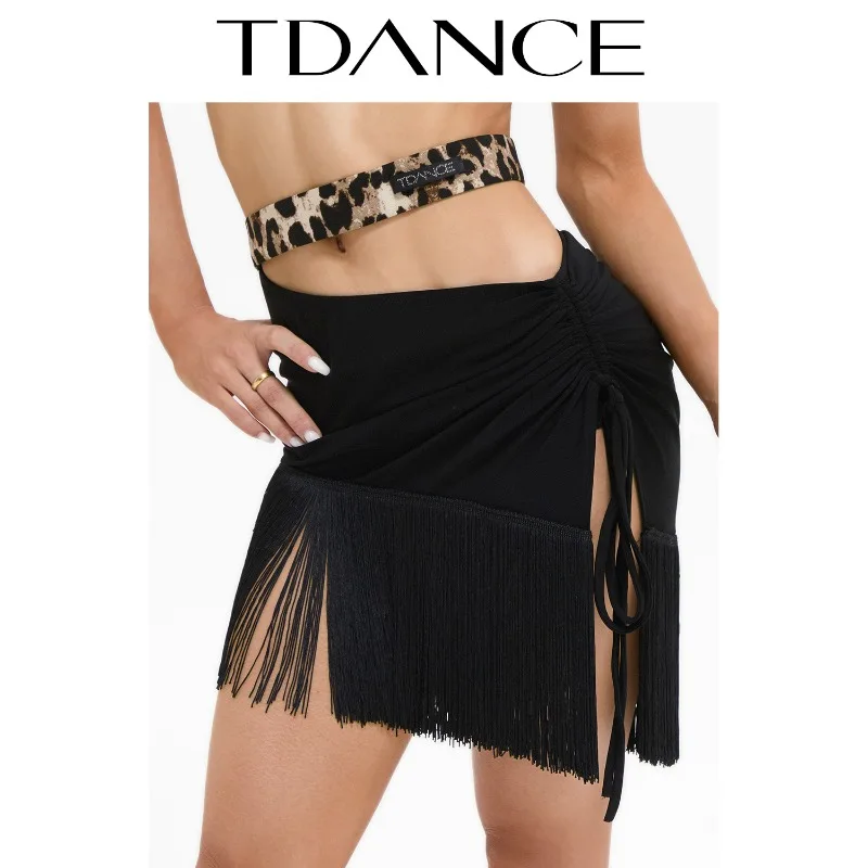 Abito da ballo latino da donna personalizzato [Mezza gonna con nappe con coulisse cava irregolare] Classe Performance per adulti GL-185