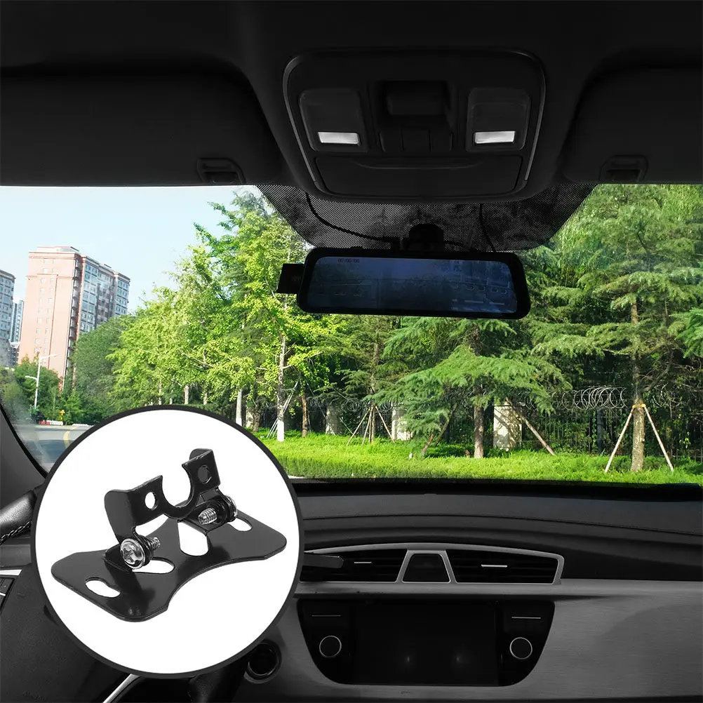 5Pcs Universal Car Rear Camera Mounting Bracket Compatible with Most Vehicles Adjustable Angle License Plate Mount Rear View