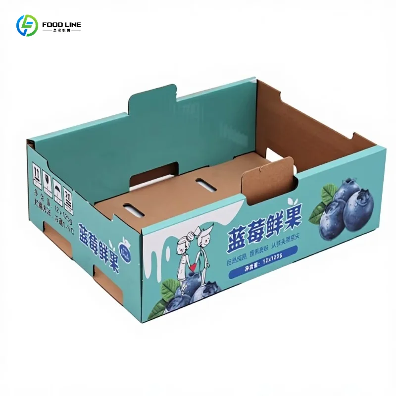 Customized Corrugated Banana Box Making Machine Heavy-Duty Fruit Carton Folding & Forming for Bulk Fruit Transport