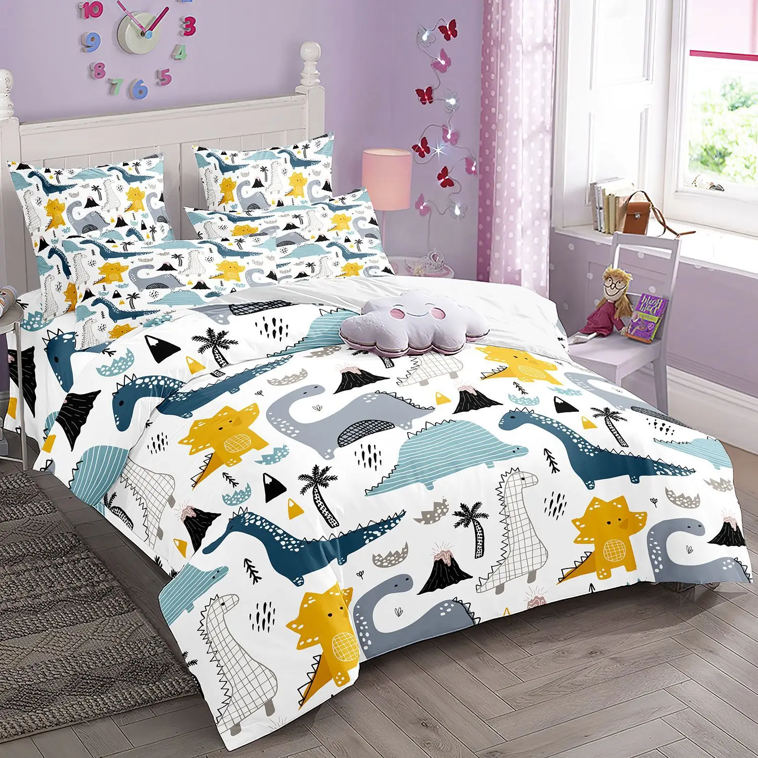 

2/3pcs bedding set Digital Print Comfortable Duvet Cover for Home Bedroom Decoration, 1 Duvet Cover and 2pillowcase with Zippers