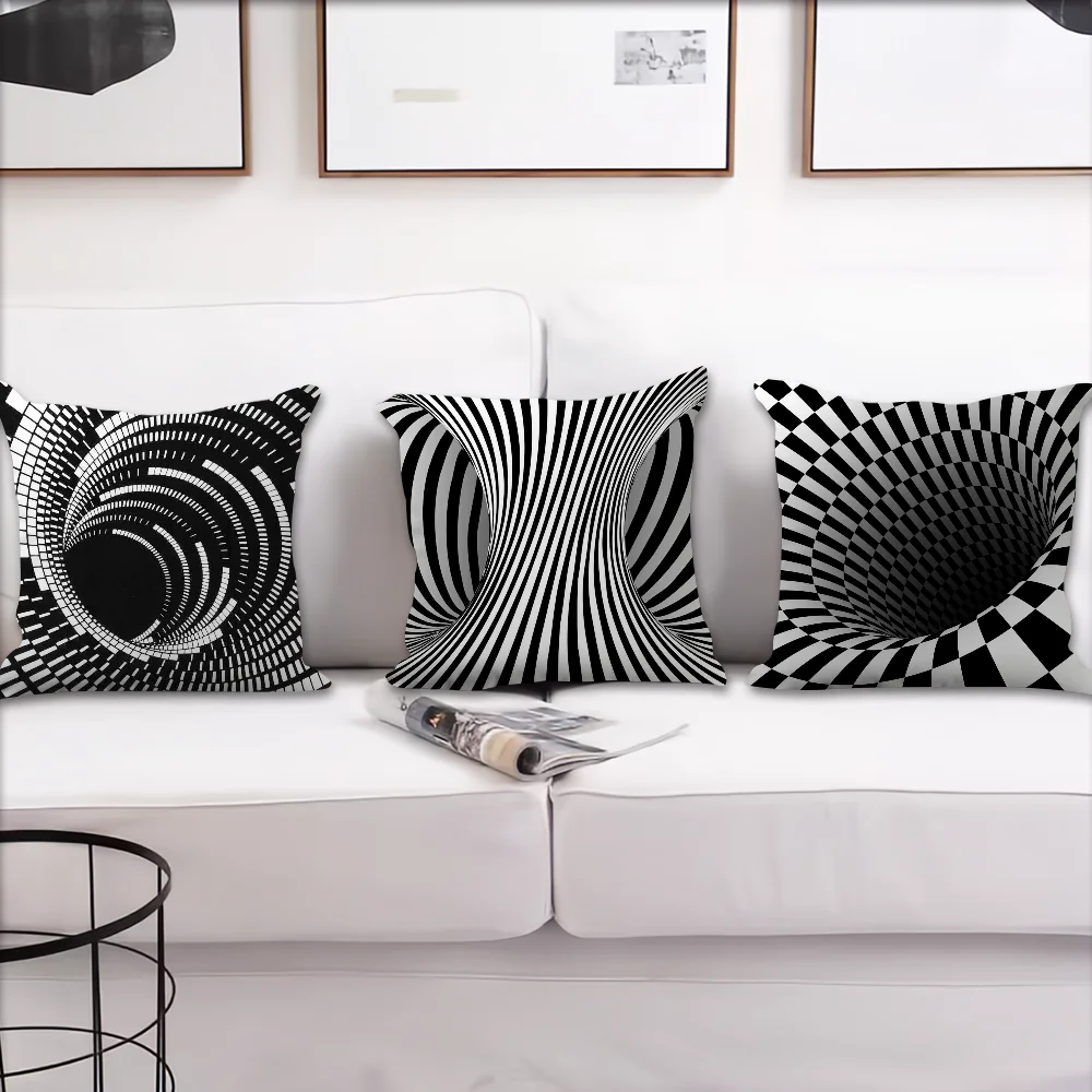 Illusion cushion Decorative Cushion Cover Suitable for Home Living Room Sofa Room Decoration